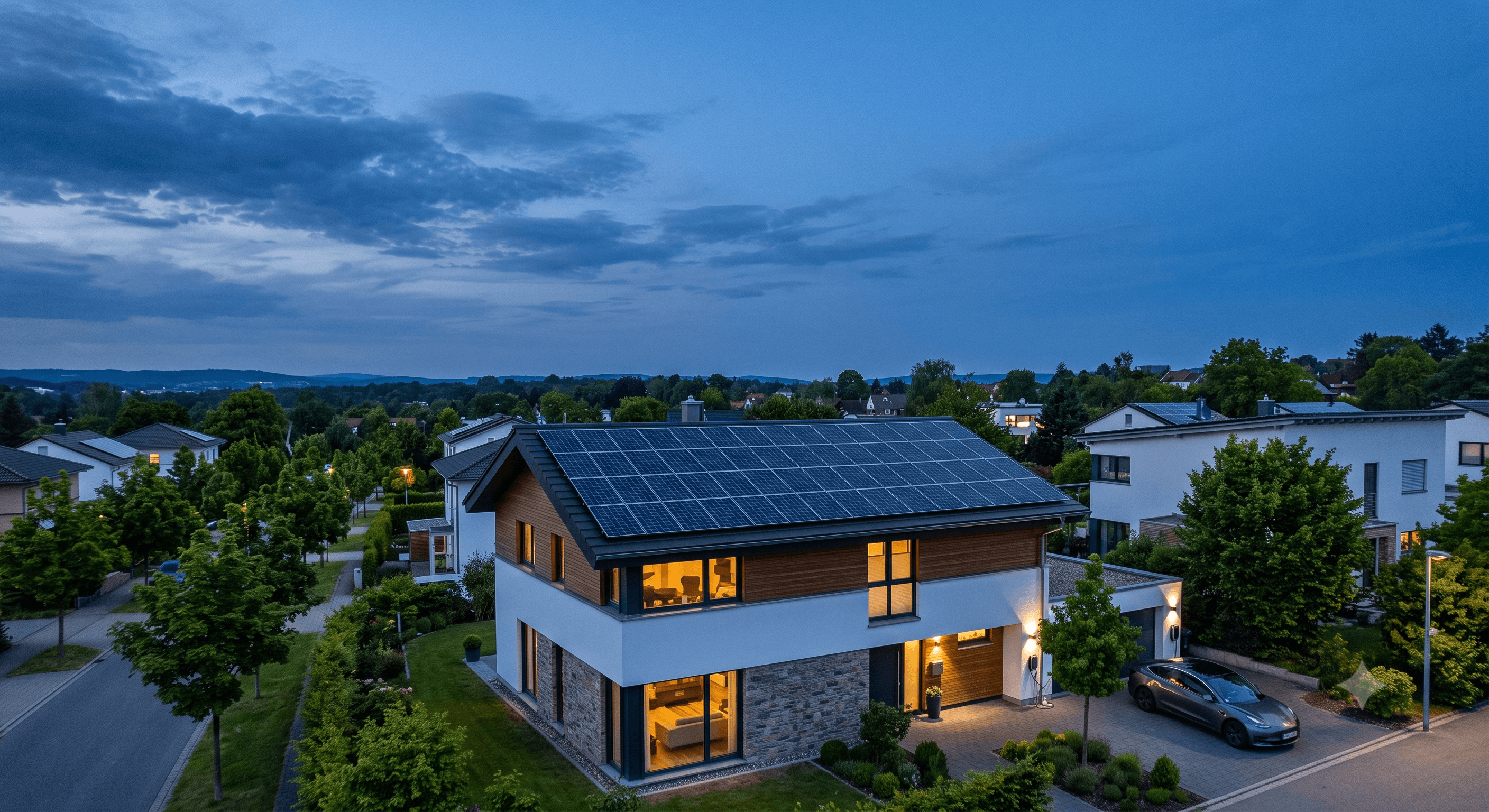 ภาพระบบ Solar Rooftop บนหลังคาอาคาร